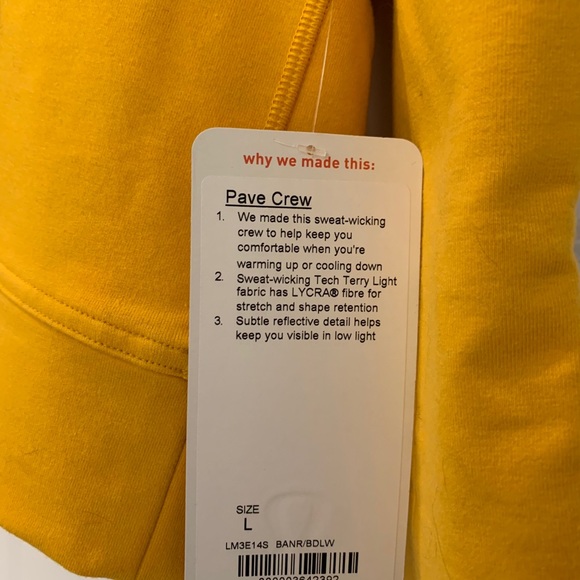 New Men’s Lululemon long sleeve crew - Picture 4 of 7